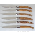 Olive Wood Steak Knives